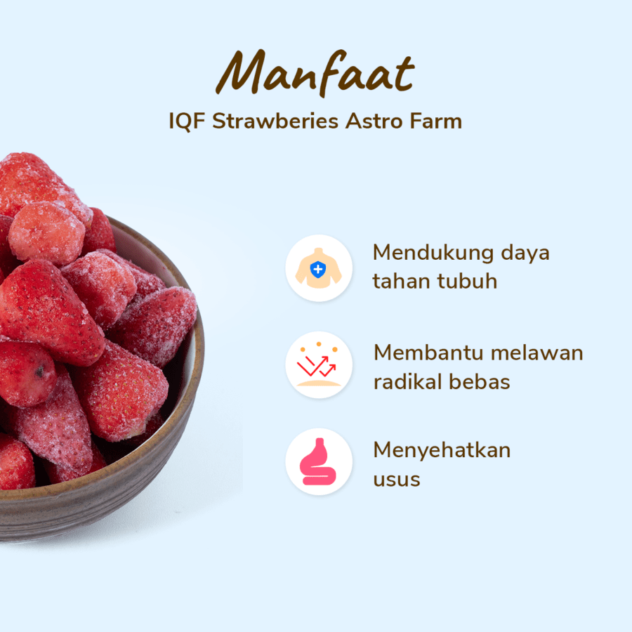 Strawberry Frozen IQF 500gram