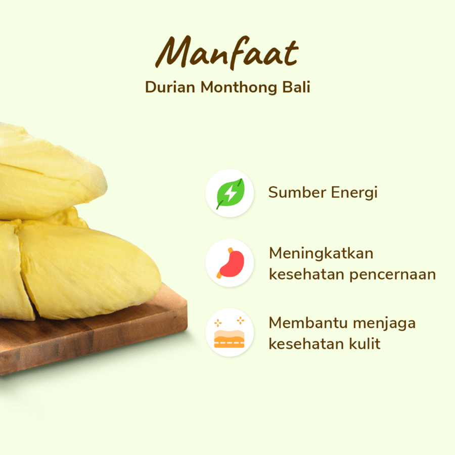 Durian Monthong Bali Frozen Astro Farm 450-550gram