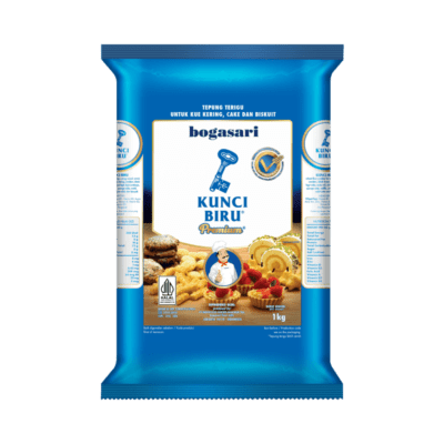 Bogasari Kunci Biru Tepung Terigu Premium Protein Rendah