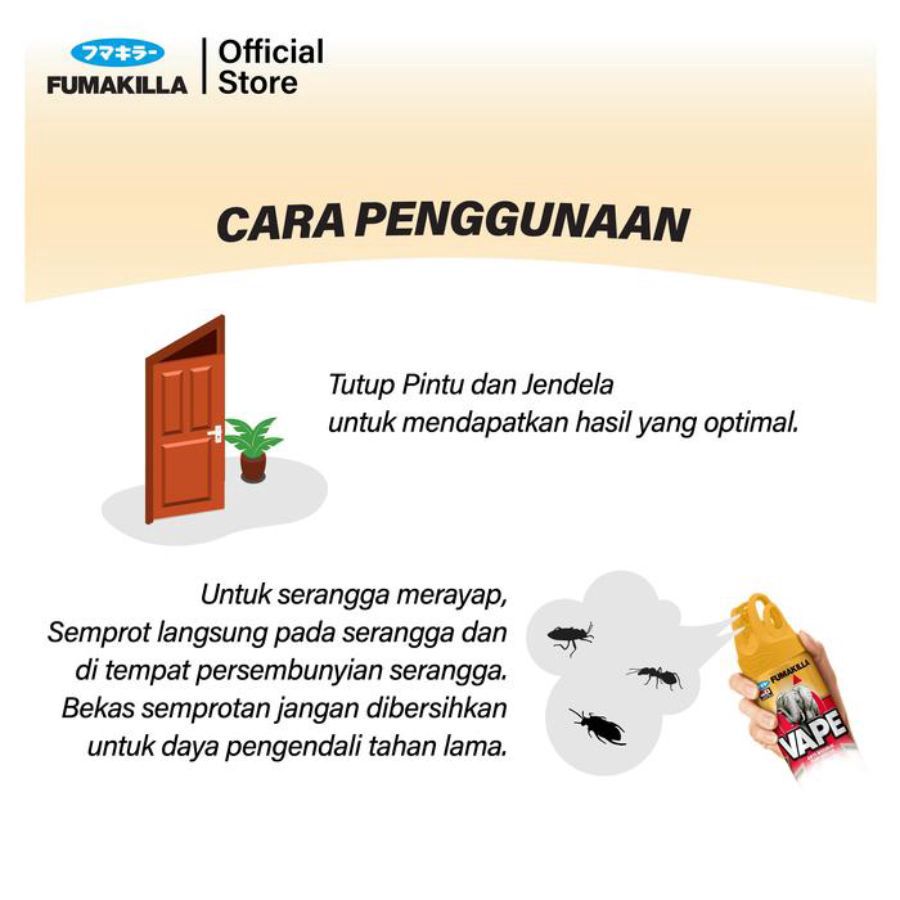 Vape Aerosol Orange Pembasmi Serangga