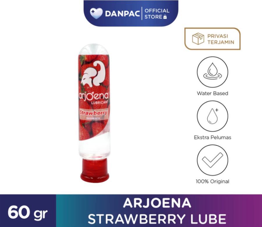 Arjoena Lubricant Strawberry Pelumas Intim 60gram