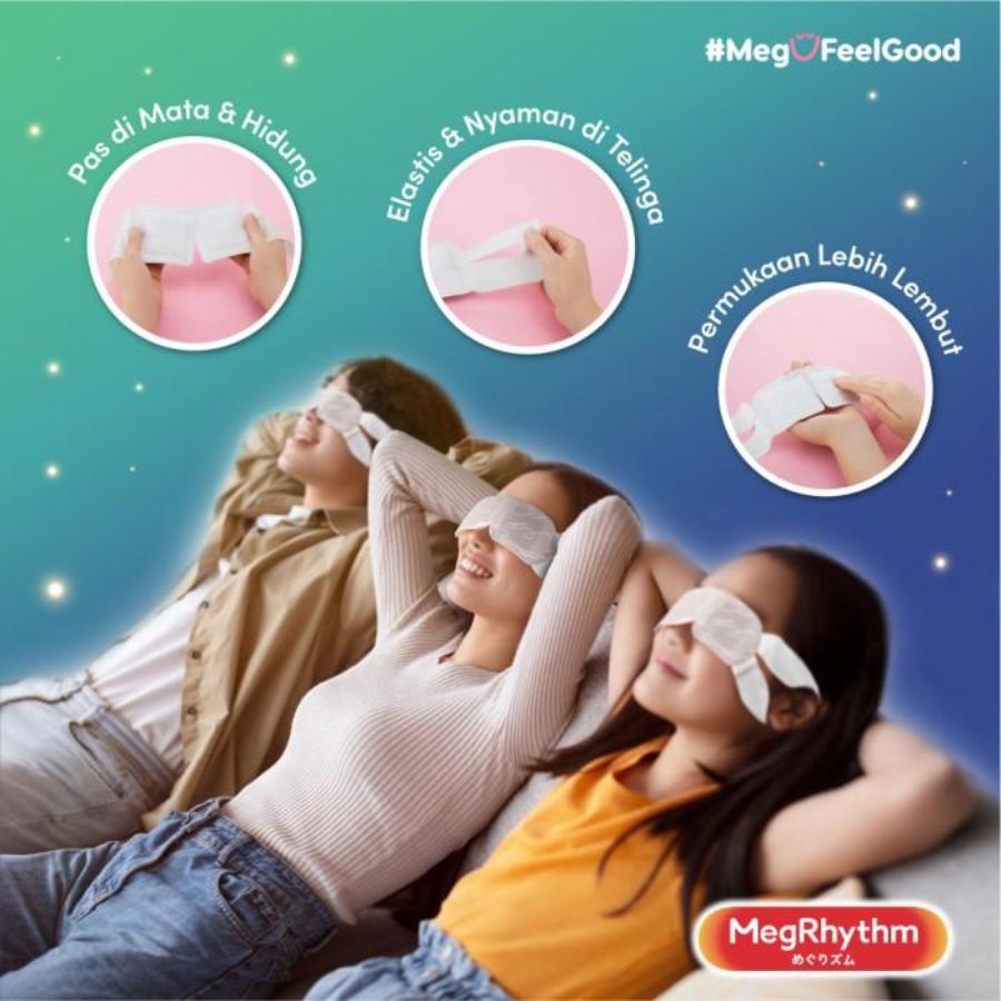 Megrhythm Steam Eye Mask Chamomile Scent 1 pc 20gram