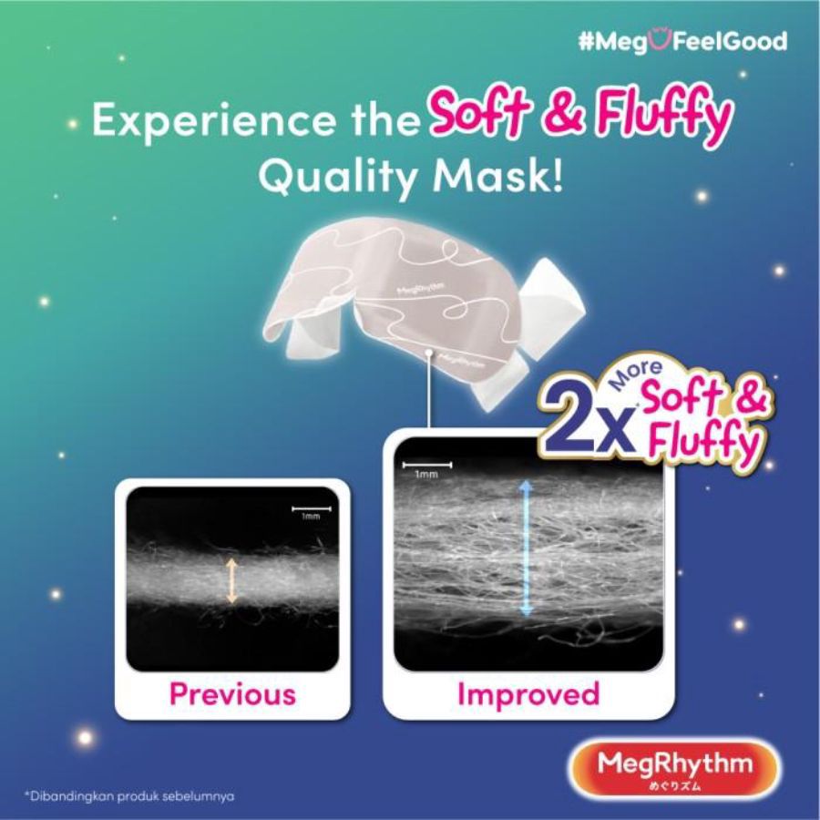 Megrhythm Steam Eye Mask Chamomile Scent 1 pc 20gram