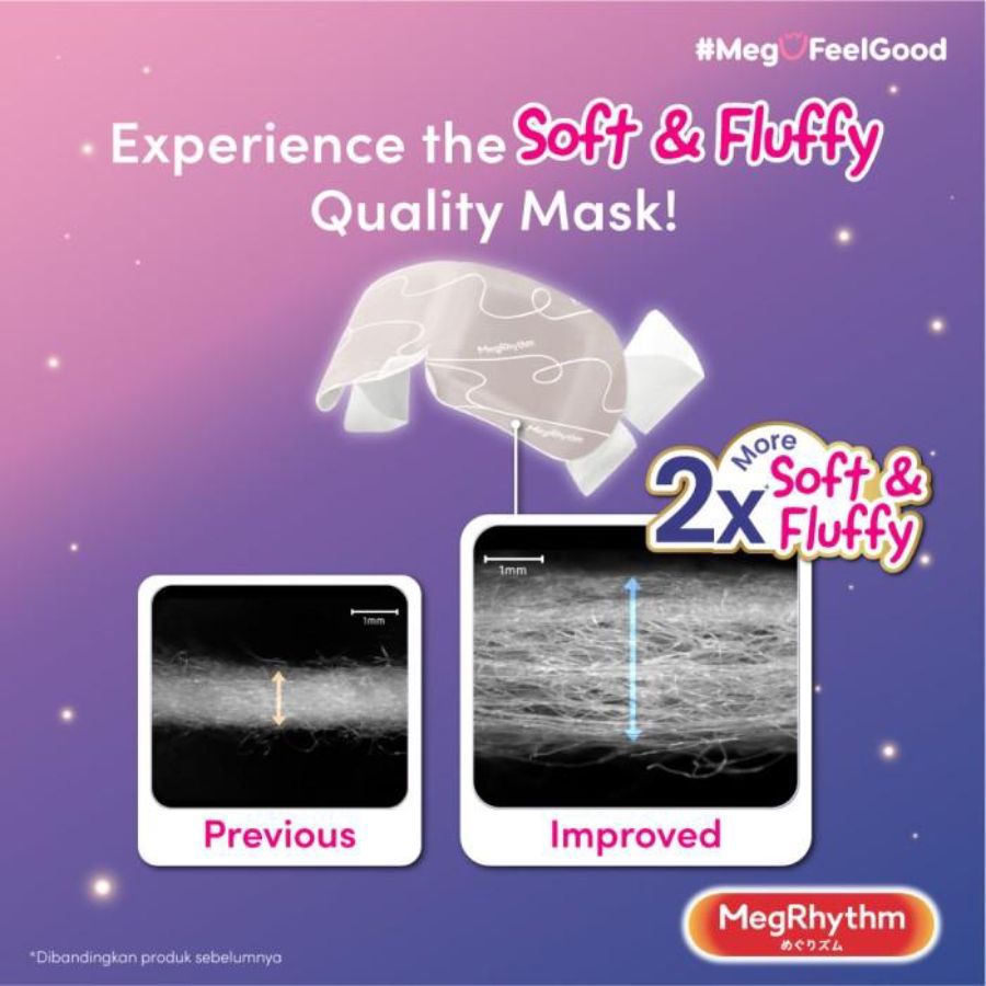 Megrhythm Steam Eye Mask Rose Scent 5 pcs 20gram