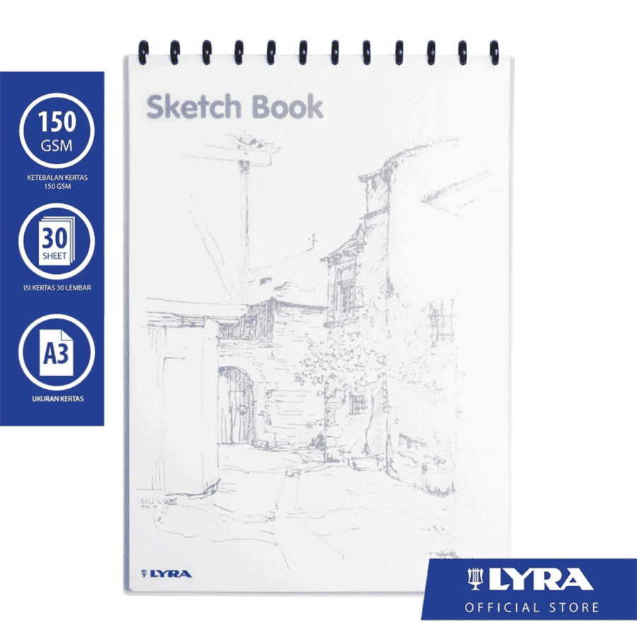 Lyra Sketchbook 150 GSM A3 30 Lembar 1pcs