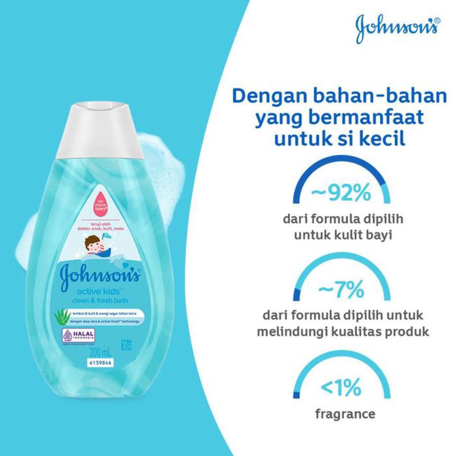 Johnson Active Kids Clean & Fresh Bath 200ml