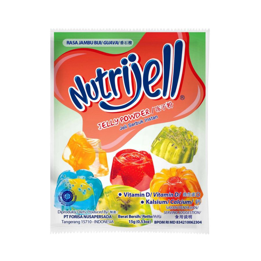 Nutrijell Jelly Powder Rasa Jambu Biji 15gram