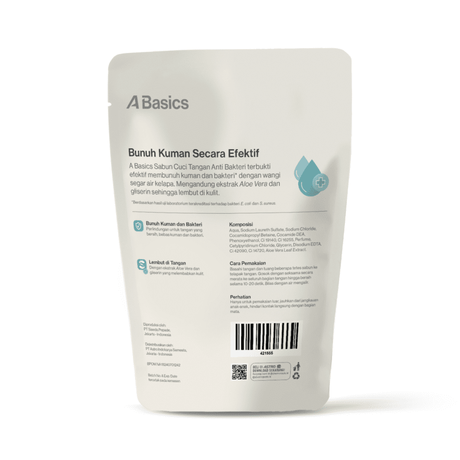 Antibacterial Handsoap A Basics Pouch 400ml