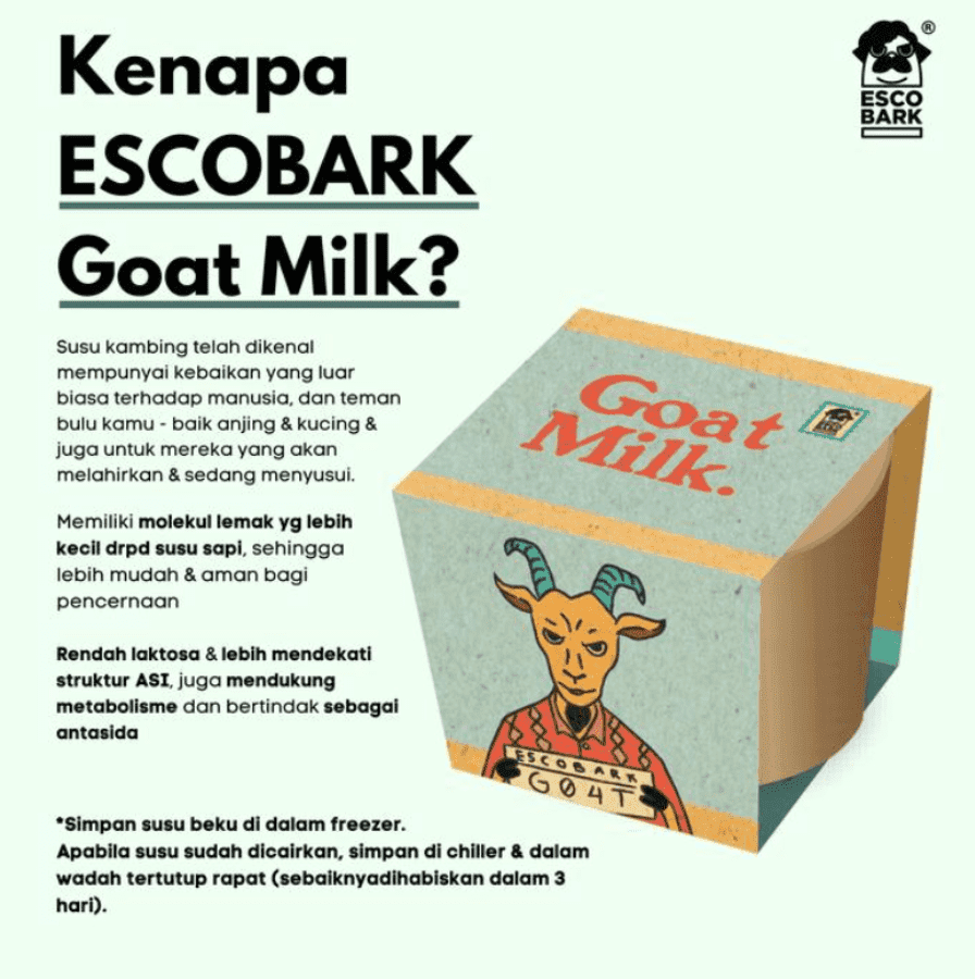 Escobark Goat Milk For Dog & Cats 250gram