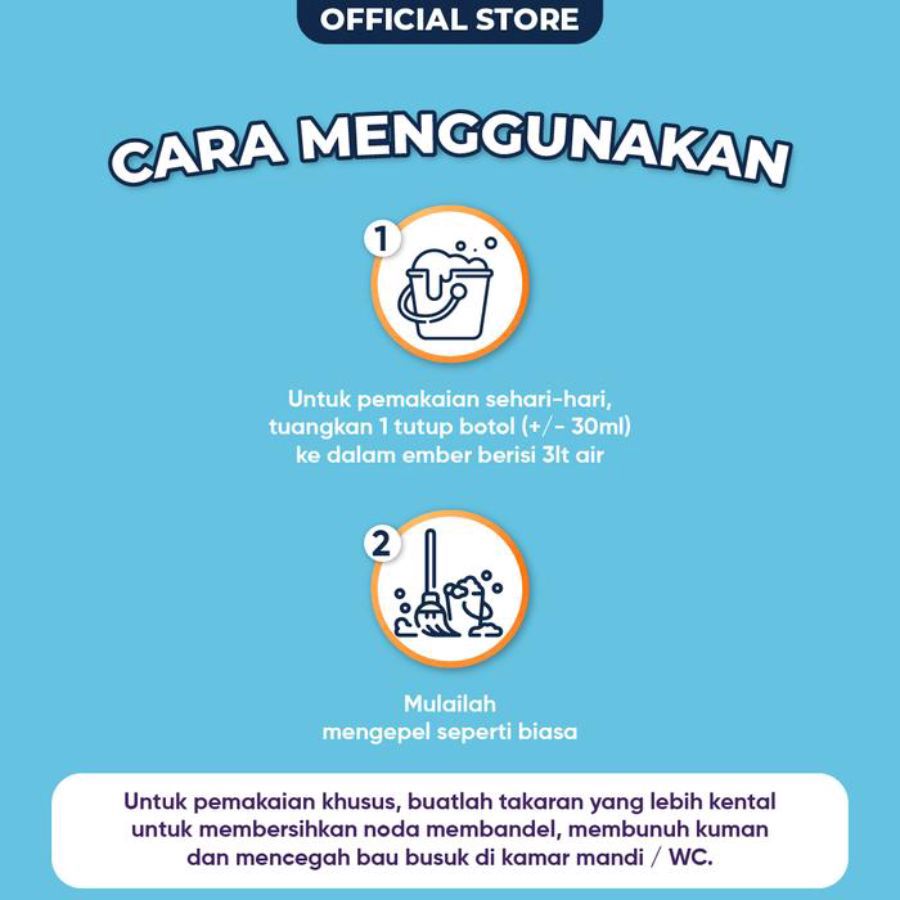 Mr Muscle Pembersih Lantai Kamar Bayi & Anak Pouch 720ml