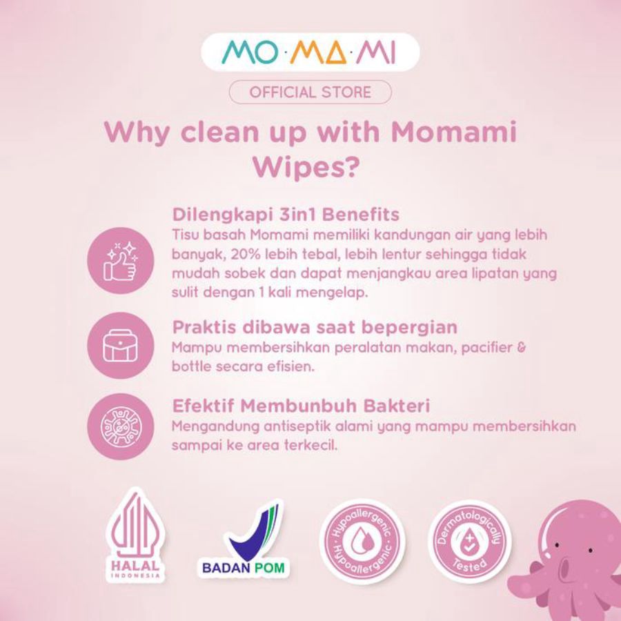 Momami Pacifier & Bottles Wet Wipes 30sheets