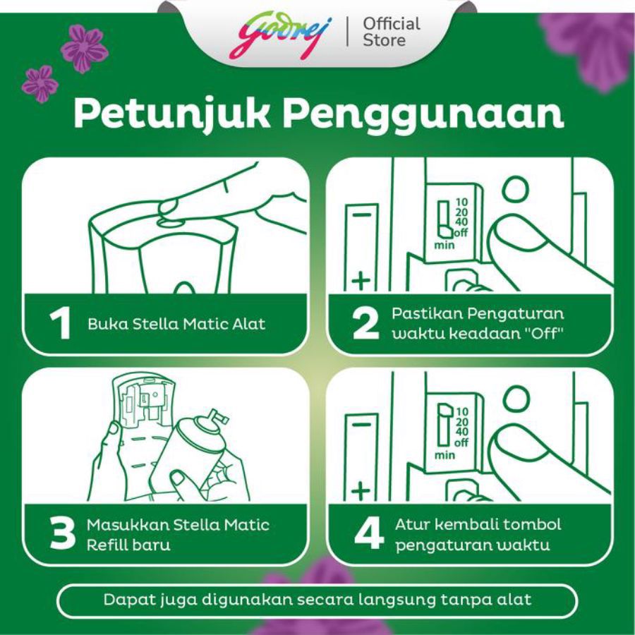 Stella Matic Warm Verbana Pengharum Ruangan Refill 160ml
