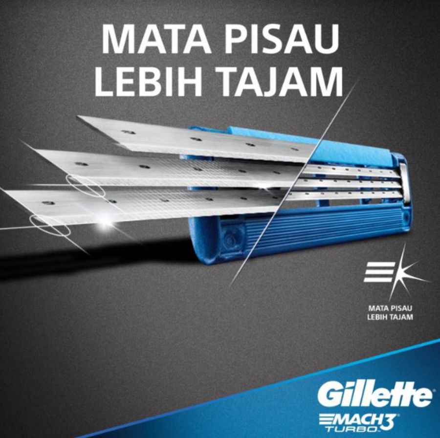 Gillette Mach 3 Turbo Pisau Cukur 1pack