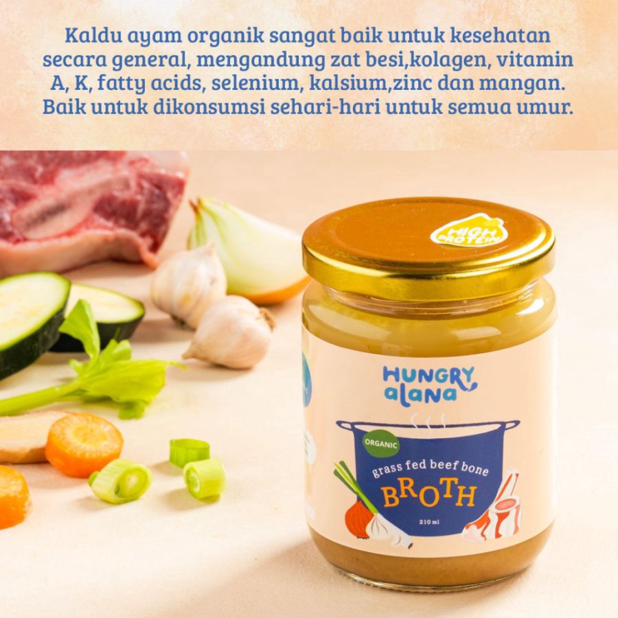 Hungry Alana Chicken Bone Broth High Fat MPASI 210ml