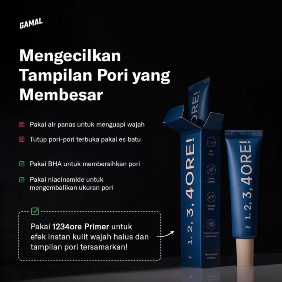 GAMAL 1234ORE Mattifying Pore Primer 30gram