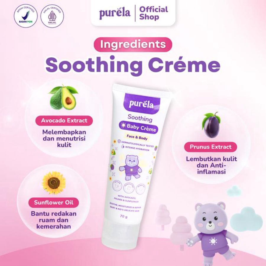 Purela Soothing Baby Creme 70gram