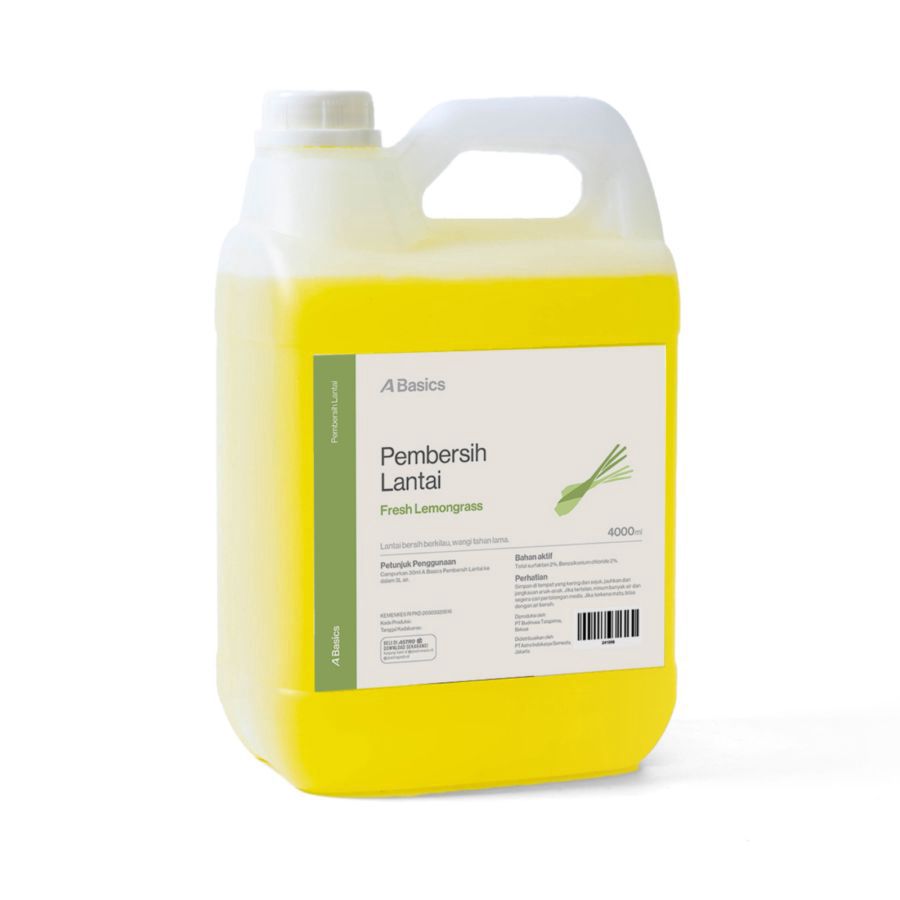 Pembersih Lantai Fresh Lemongrass A Basics 4000ml