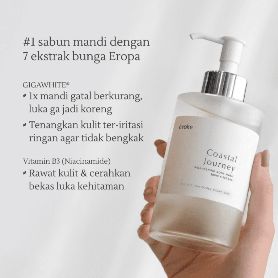 Evoke Coastal Journey Brightening Bodywash