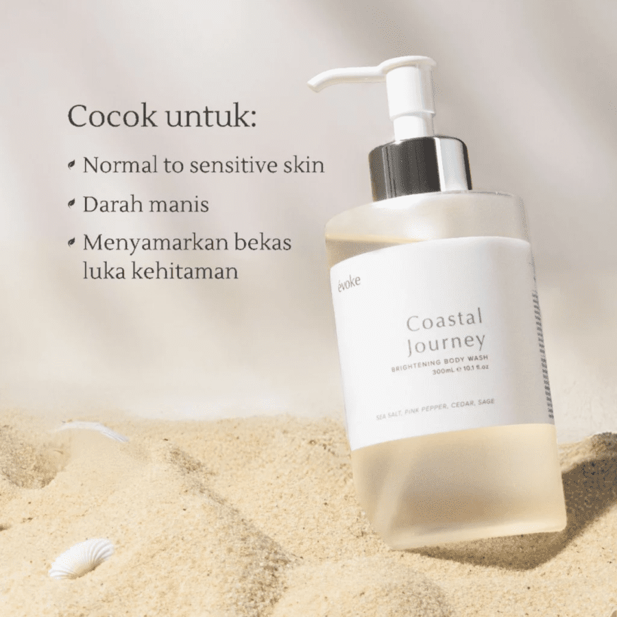 Evoke Coastal Journey Brightening Bodywash