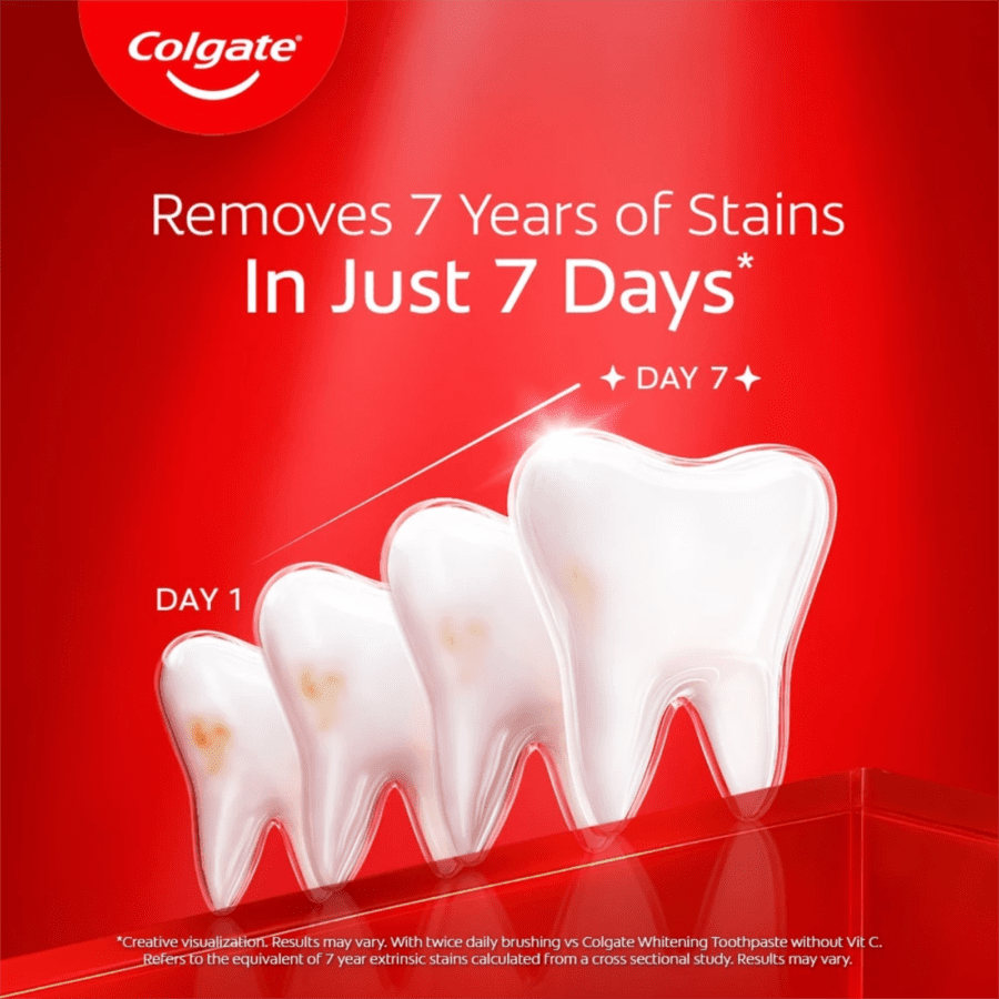 Colgate Optic White Vitamin C Whitening Toothpaste 80gram