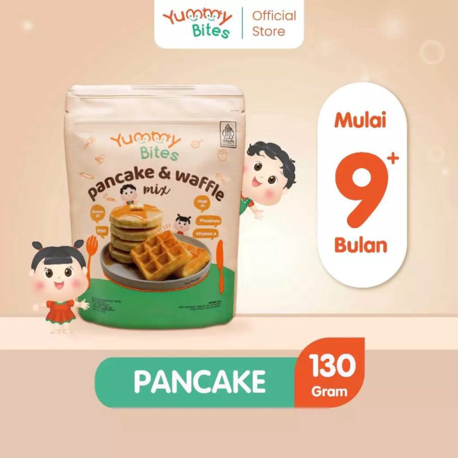 Yummy Bites Pancake & Waffle Mix Anak 130gram
