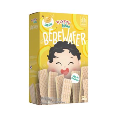 Yummy Bites Bebewafer Banana Snack Bayi 9+ Bulan