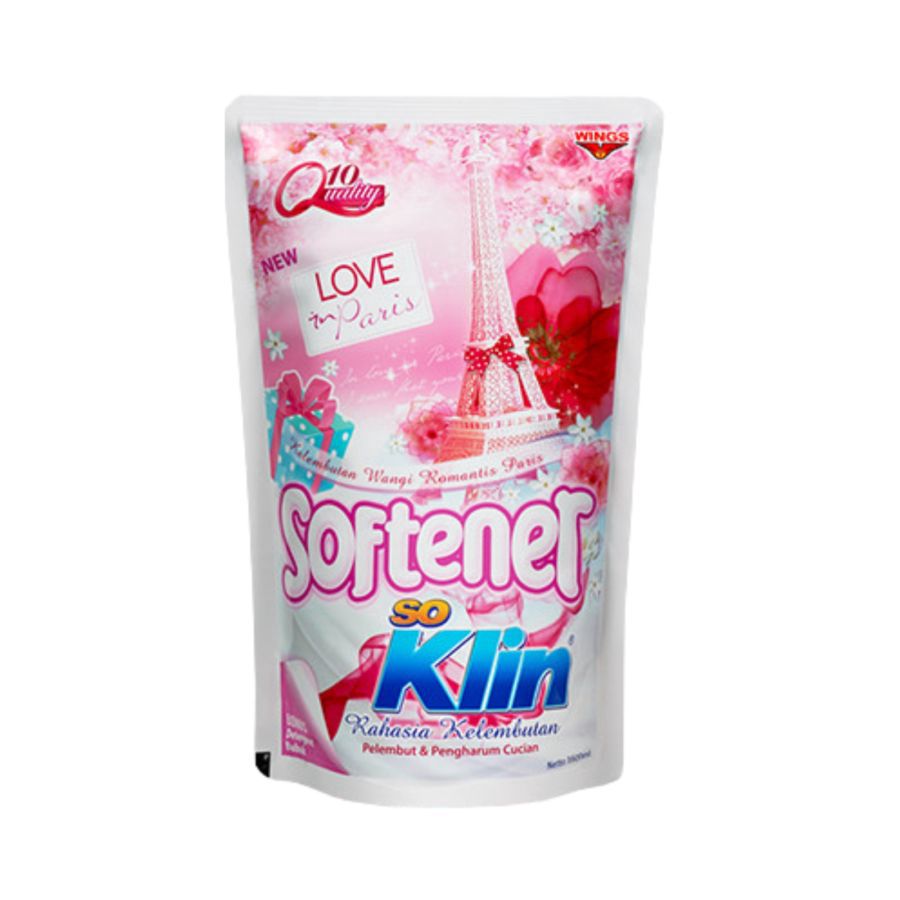SoKlin Softener Love In Paris Pewangi Pakaian 820ml