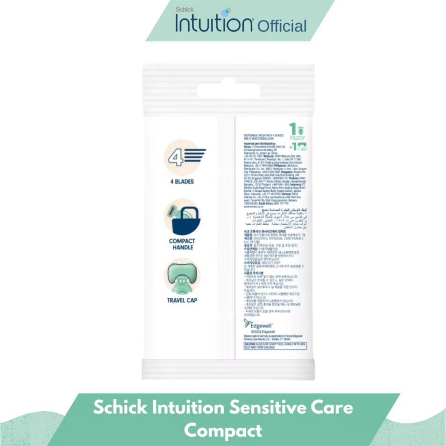 Schick Intuition Sensitive Care Compact Alat Cukur 1pcs