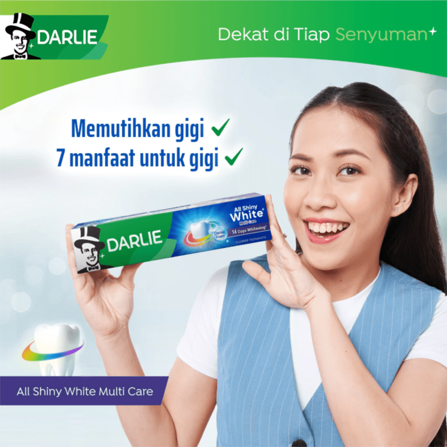 Darlie All Shiny White Multi-Care Fluoride Toothpaste 140gram