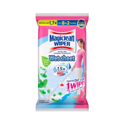 Magiclean Wiper Fresh Mint Refill Wet Sheet