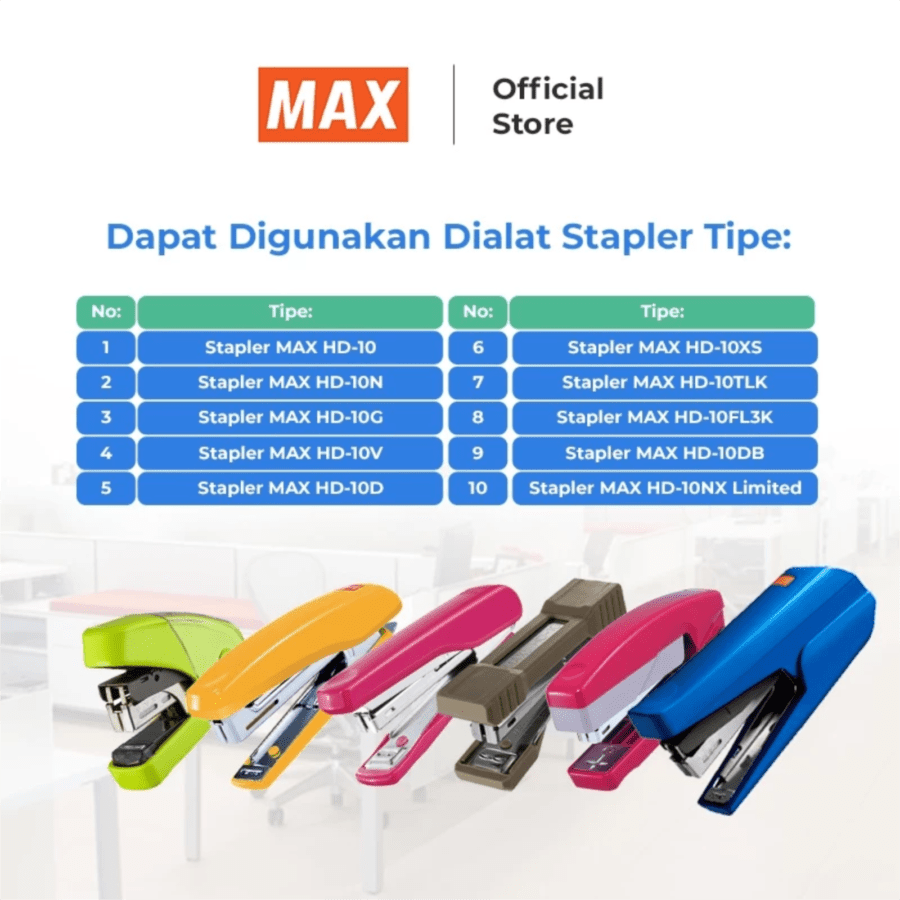 Max No. 10-1M Staples Refill 1pack