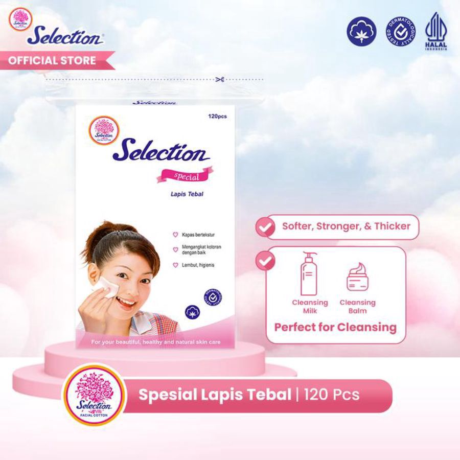 Selection Spesial Lapis Tebal Facial Cotton 120pcs