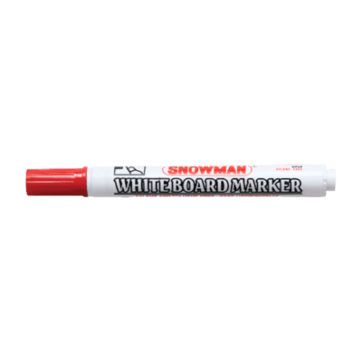 Snowman BG-12 Whiteboard Marker Red Round 4.5 mm