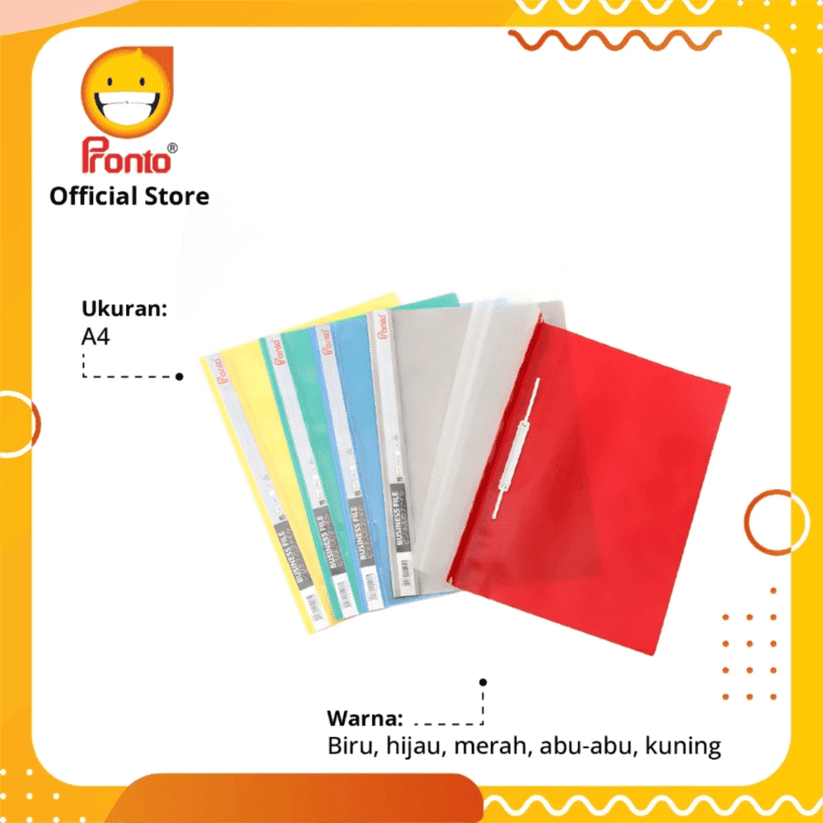 Pronto Map Business File Merah A4 1pcs
