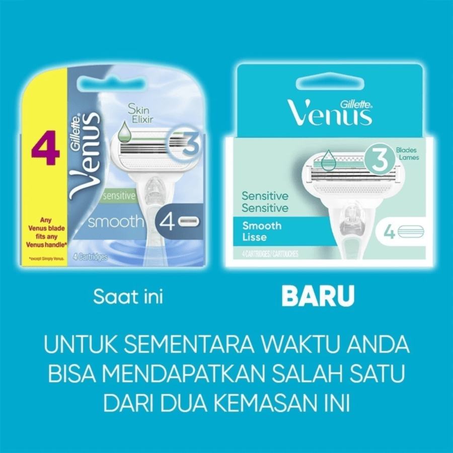 Gillette Venus Deluxe Smooth Sensitive Pisau Cukur 1pack