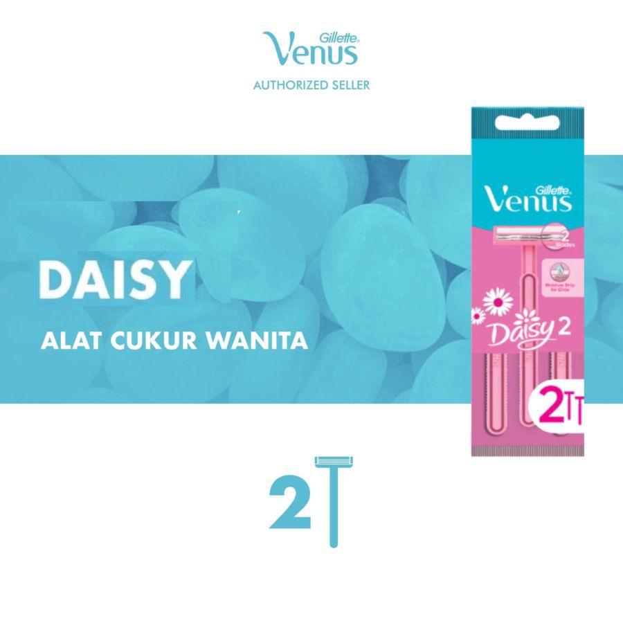 Gillette Venus Daisy 2 Alat Cukur Wanita 2pcs