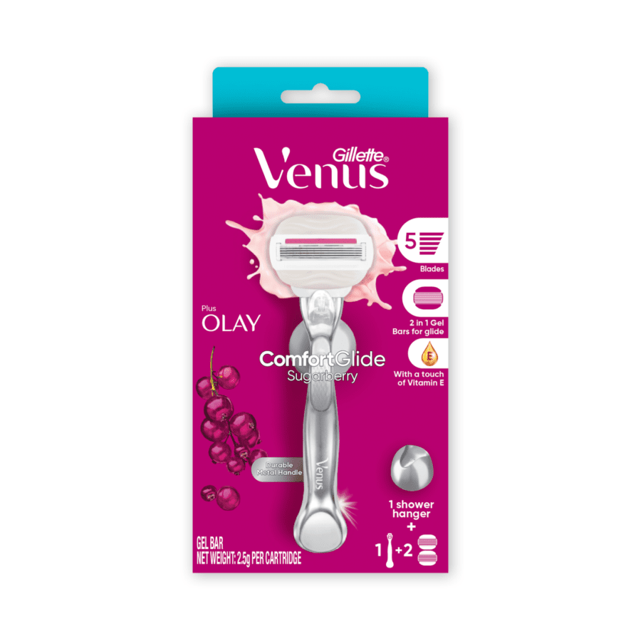 Gillette Venus Comfortglide Sugarberry Scent Alat Cukur 1pcs + Refill 2pcs 1pack