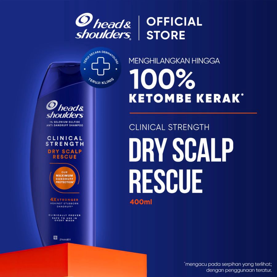 Head & Shoulders Clinical Strength Dry Scalp Rescue Anti Dandruff Shampoo 400ml
