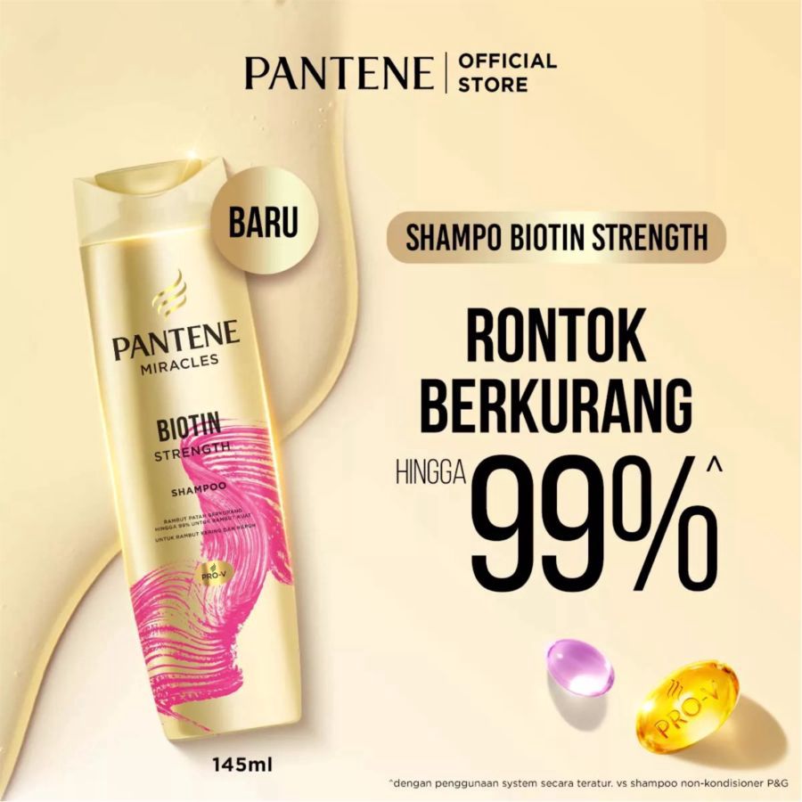 Pantene Miracles Biotin Strength Shampoo 145ml