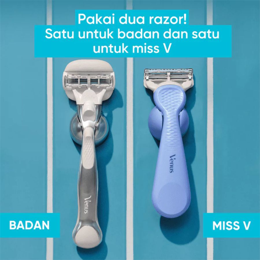Gillette Venus Intimate Hair & Skin Isi Ulang Pisau Cukur Wanita 4pcs