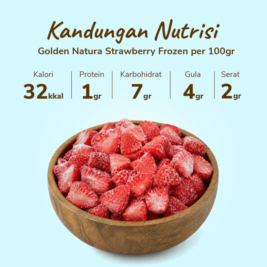 Golden Natura Strawberry Frozen 450gram