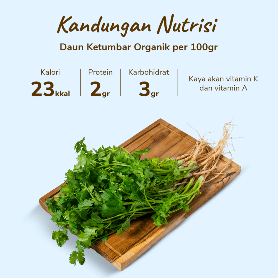Daun Ketumbar Organik 50gram
