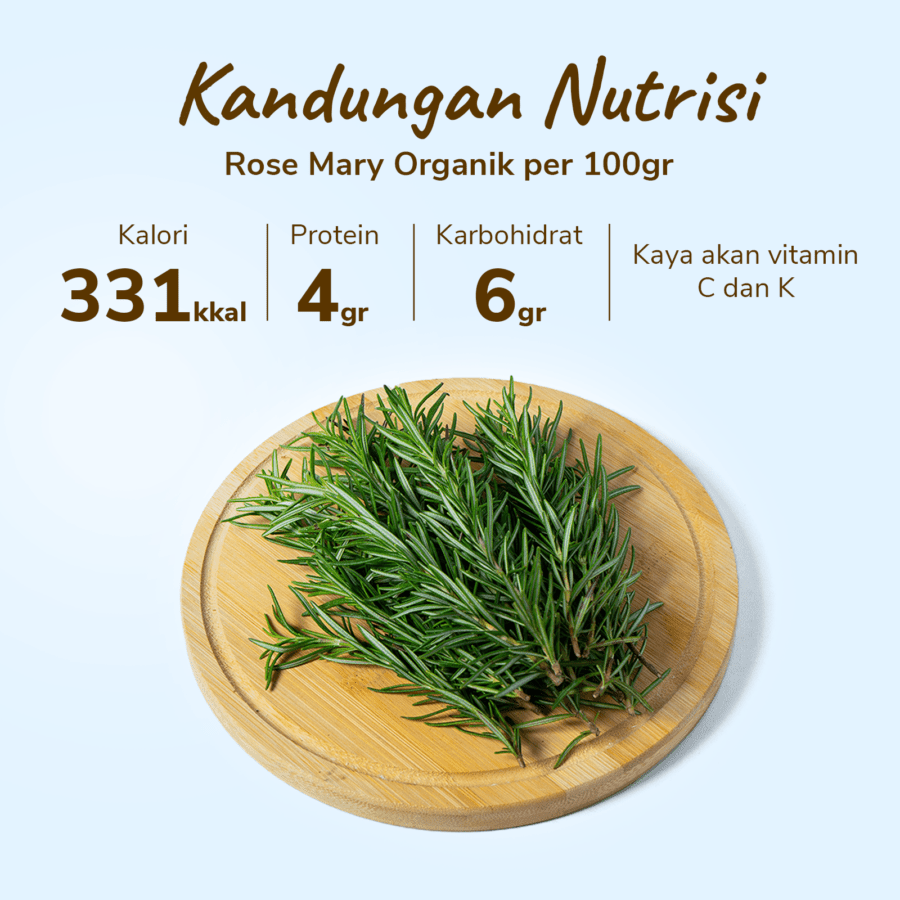 Daun Rosemary Organik 50gram