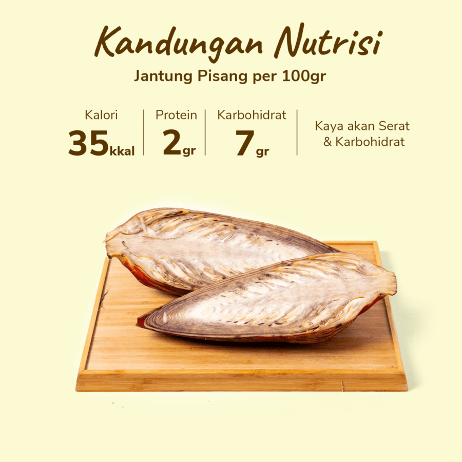 Jantung Pisang Astro Farm 900-1200 gram 1pack
