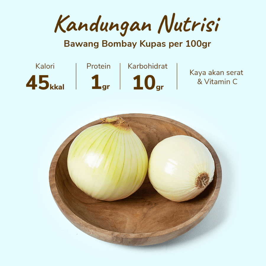 Bawang Bombay Kupas Astro Farm 200-250gram