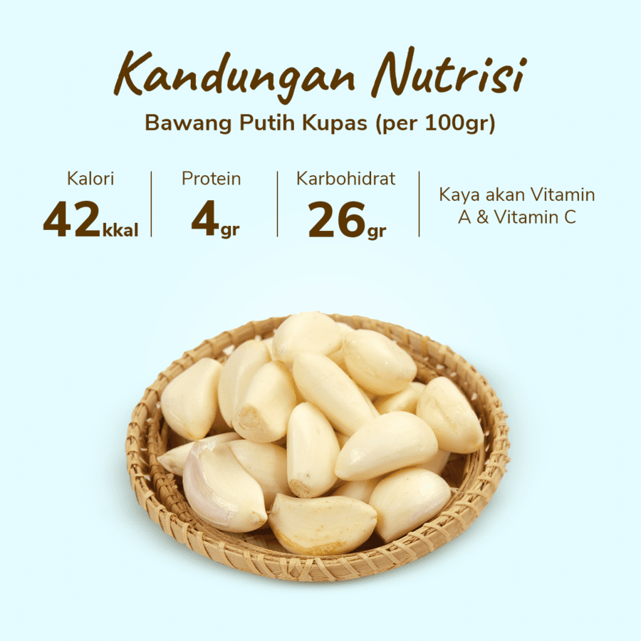 Bawang Putih Kupas Astro Farm 200gram