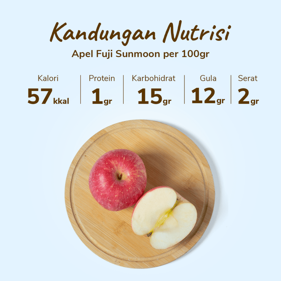 Apel Fuji Sunmoon 2 pcs 400-500gram
