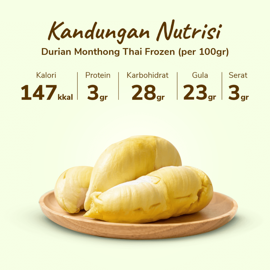 SHB Durian Monthong Thai Frozen Premium 420-450gram