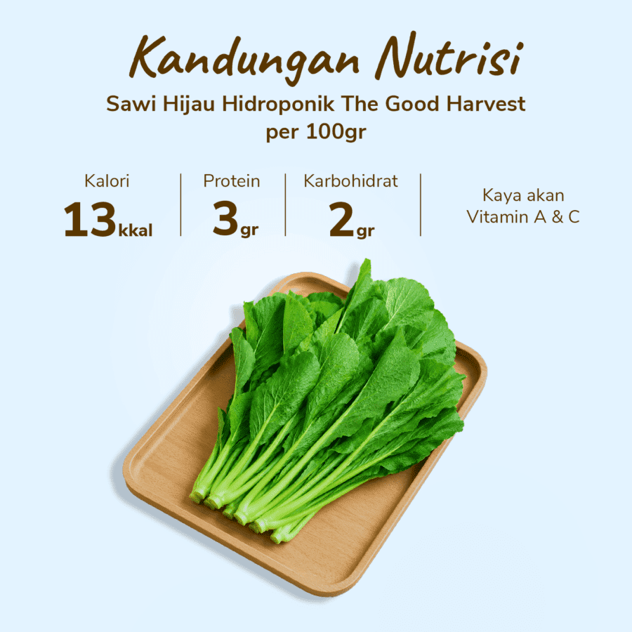 The Good Harvest Sawi Hijau Hidroponik 250gram