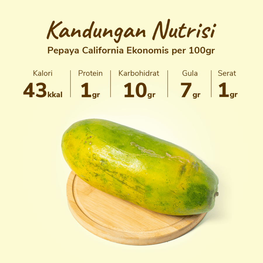 Pepaya California Ekonomis Astro Farm 1 pcs 1-1.4kg